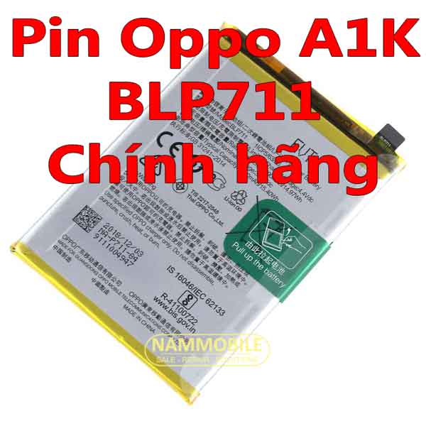 Oppo A1k blp711 4000mAh Zin + Giveaway super gel real photo battery