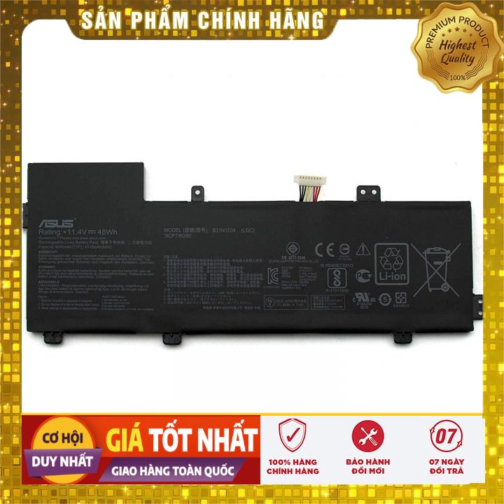 Pin(battery)Original Asus UX510 UX510UX UX510UW B31N1534 - PIN ZIN BẢO HÀNH 6 THÁNG LỖI ĐỔI MỚI