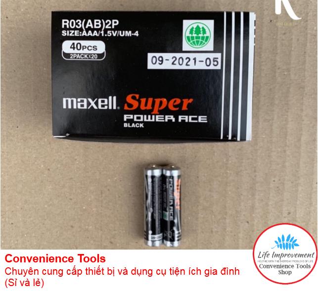 2 Cặp Pin AAA (Maxell hoặc Toshiba)