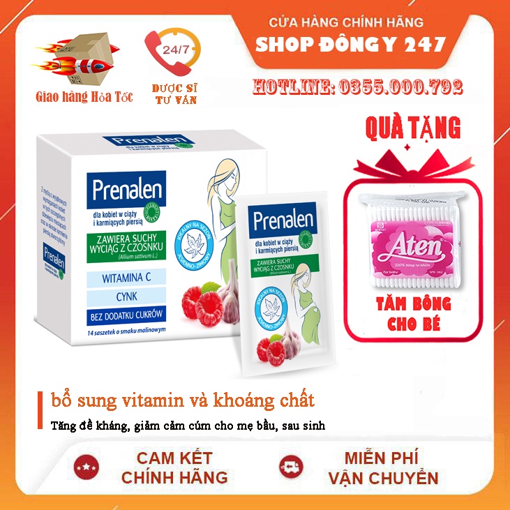 Prenalen - bổ sung vitamin và khoáng chất - Tăng đề kháng, giảm cảm cúm cho mẹ bầu, sau sinh