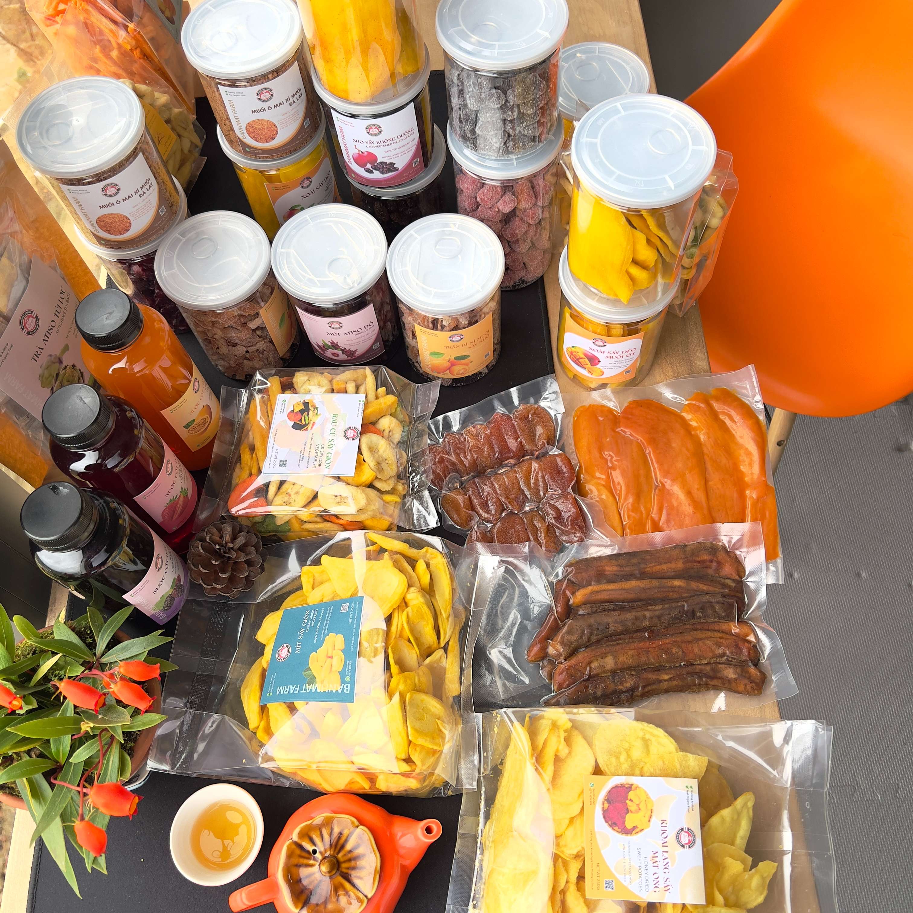 Hồng treo gió 500gr hoàn toàn không đường BánhMật Farm đặc sản Đà Lạt loại đặc biệt của cao nguyên sương mù