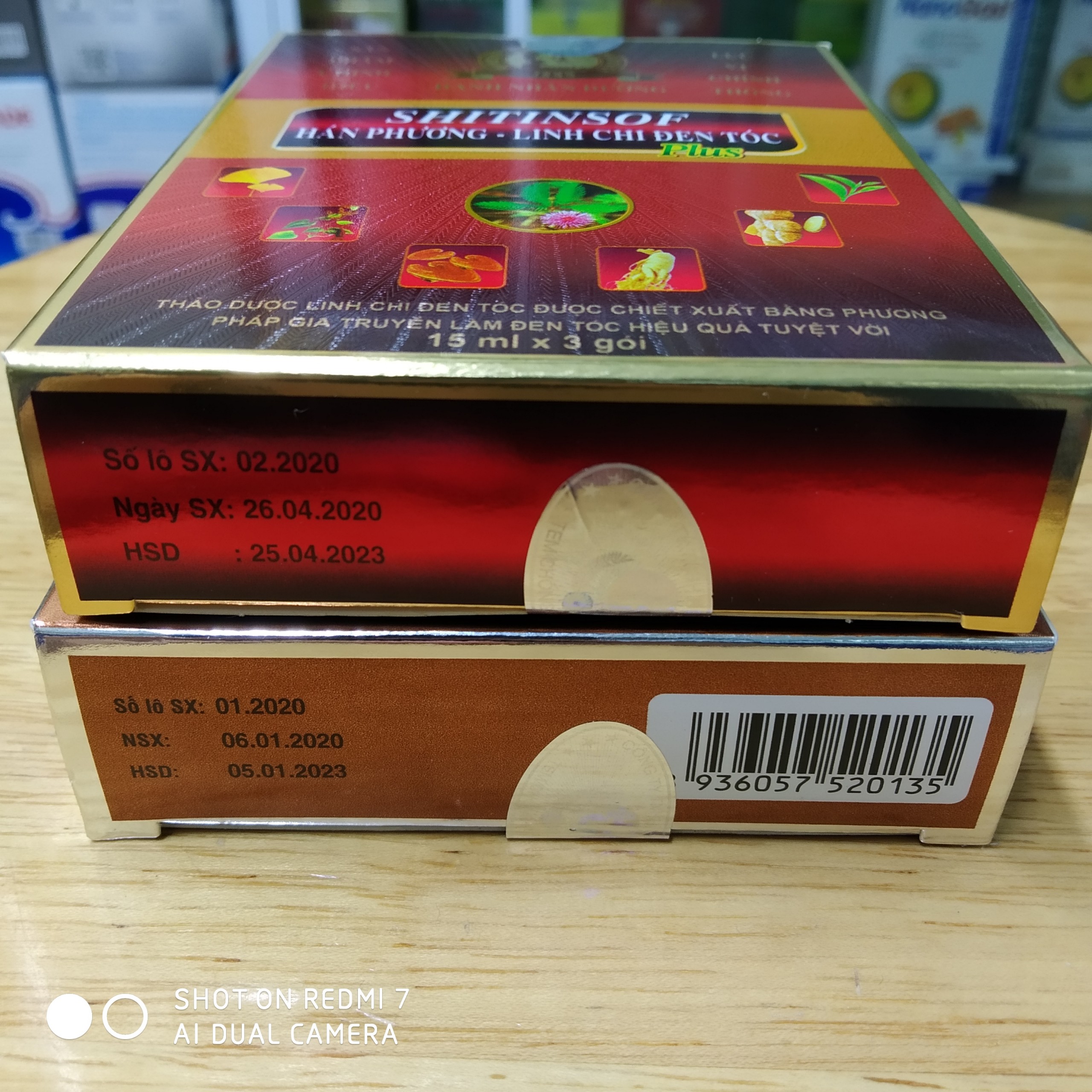 Nhuộm Tóc Shitinsof Hán Phương Linh Chi màu đen tóc & màu hạt dẻ