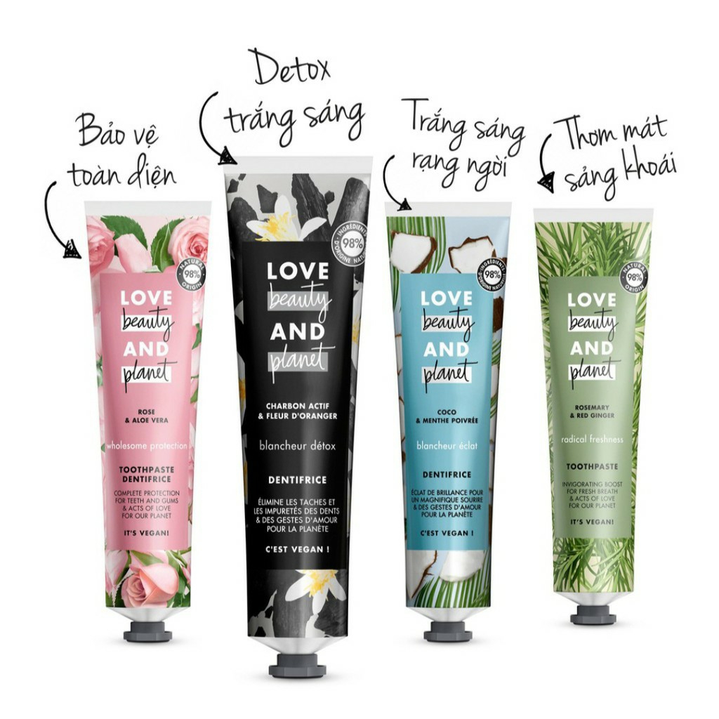 Kem đánh răng Love Beauty and Planet 75ml