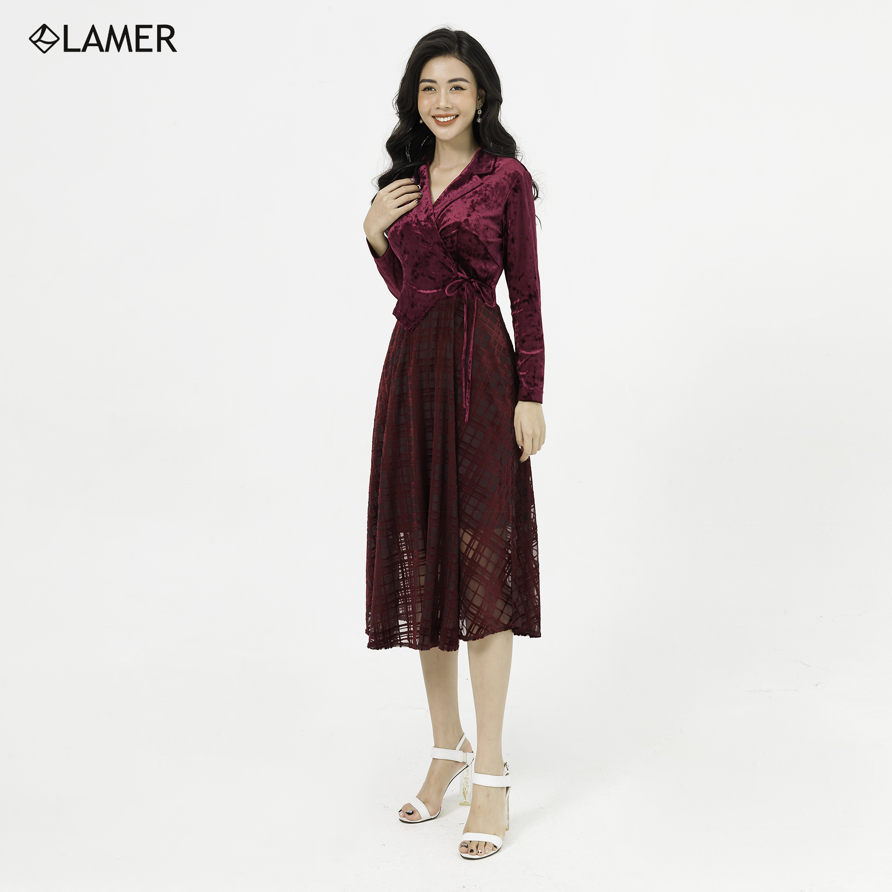 Đầm Dạ Hội Lamer Cổ 2 Ve S63L20Q046