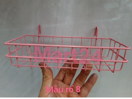Giỏ cài lưới sắt. giỏ treo khung sắt trang trí - GIỎ 8