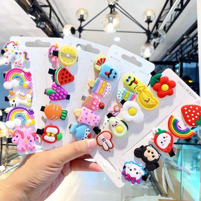 Vỉ kẹp tóc cute cho bé