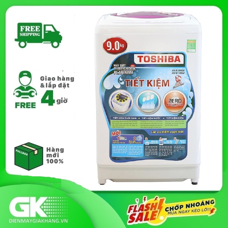 Bảng giá Máy giặt Toshiba 9kg AW-B1000GV WB, Tốc độ vắt 700 vòng/phút, xuất xứ Thái Lan - Bảo hành 24 tháng Điện máy Pico