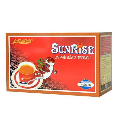 Cà phê 3 trong 1 Sunrise (Hộp 20 gói x 18gr) - AnTháiCafé