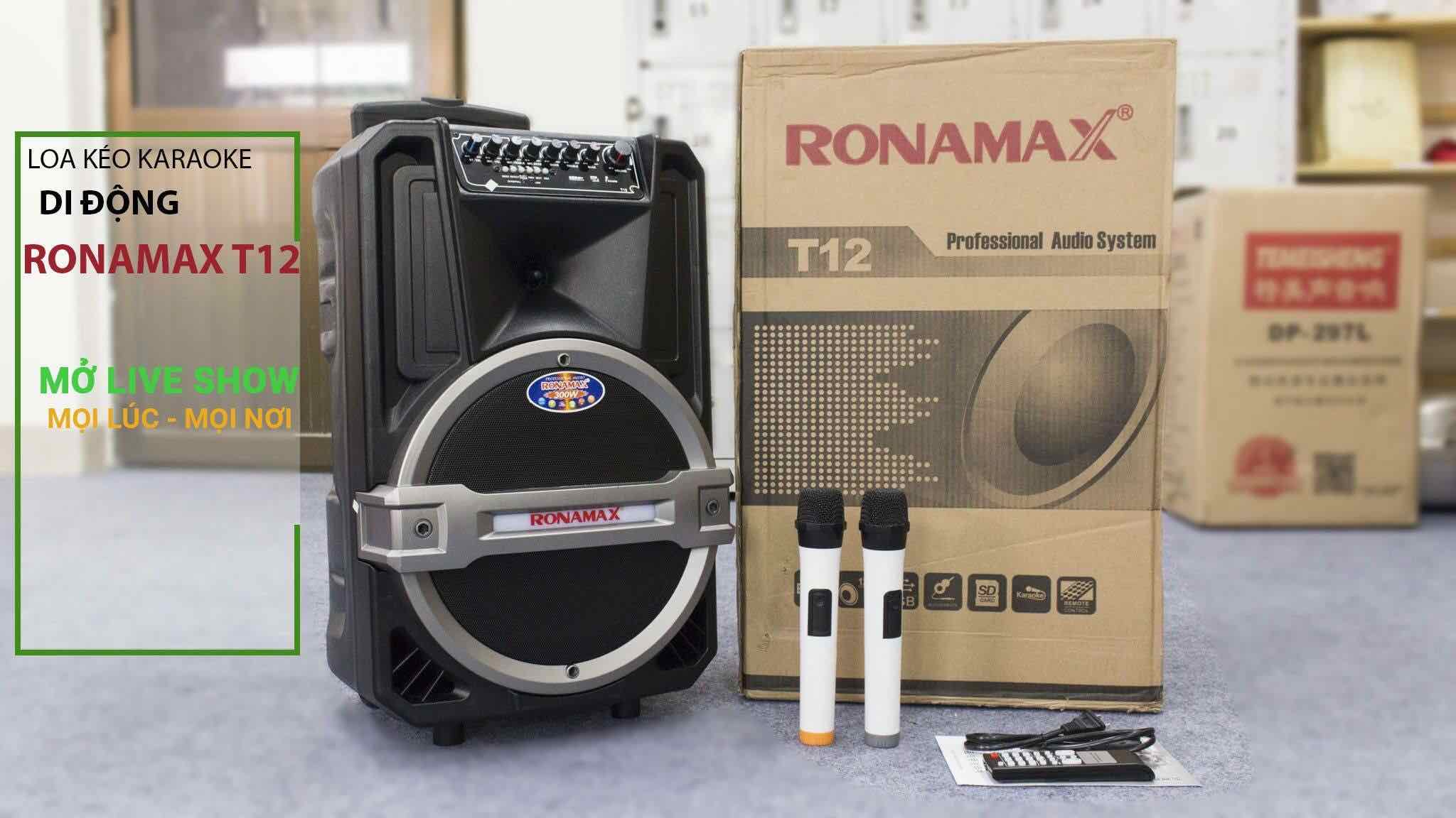 Loa kéo bluetooth Ronamax T12 (Bass 3 Tấc) - Cực hay