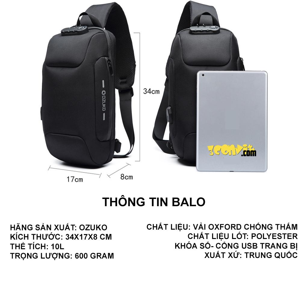 Balo đeo chéo Ozuko