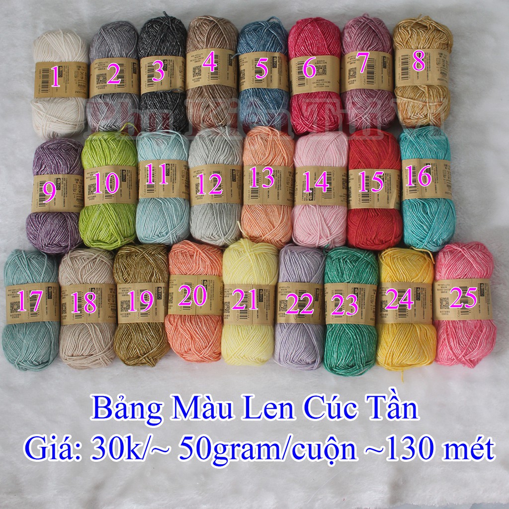Len cúc tần 40k/50g ~130m