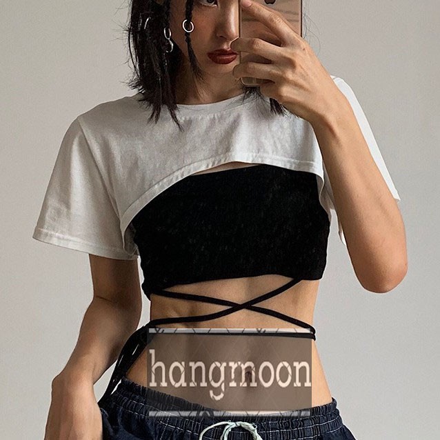 [HCM]Set áo Croptop buộc dây eo ❤️ thắt nơ eo ❤️ cột dây eo trước ❤️ áo cặp { TTGSV }