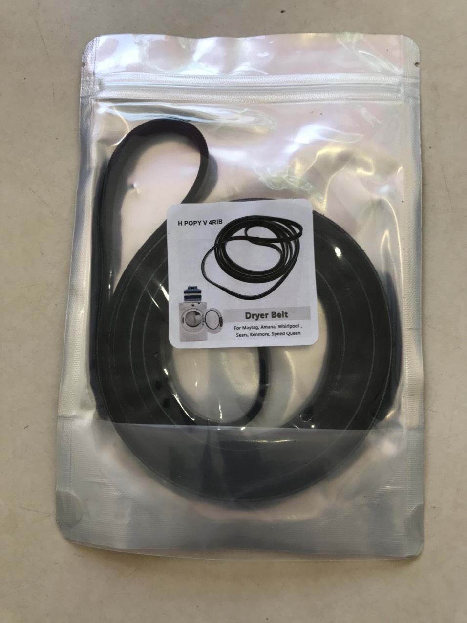 (HUE)Dây curoa Whirlpool cho model 3LWED4705, 3LWED4815