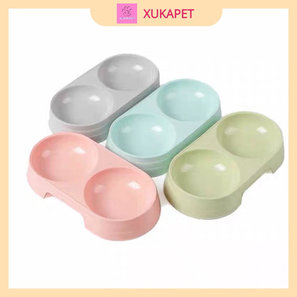 [ RẺ VÔ ĐỊCH ] Bát ăn đôi cho chó mèo cao cấp