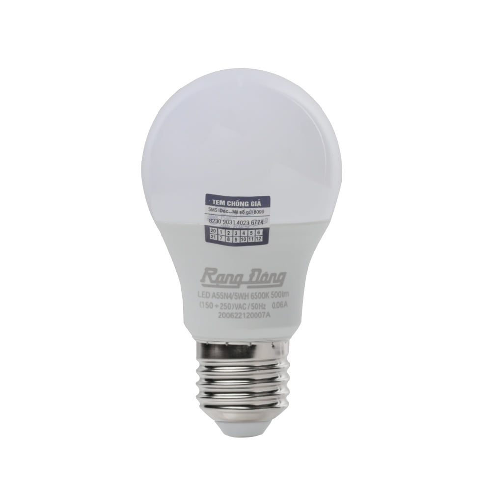 Bóng đèn LED BULB tròn 5W Model: A55N4/5W.H