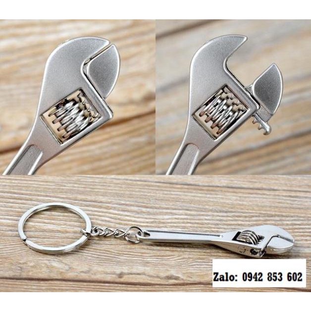 Móc khoá Mỏ lết mini inox