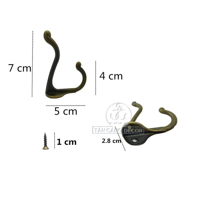 Móc treo đôi Cổ điển 01 - KT:7.2cm