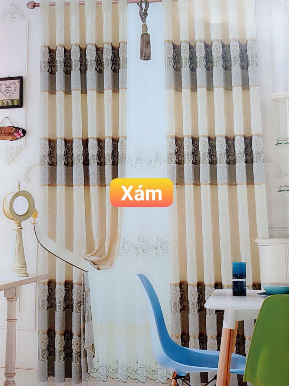 [HCM]Rèm Cửa Giá Rẻ Ngang 2m cao 2m7