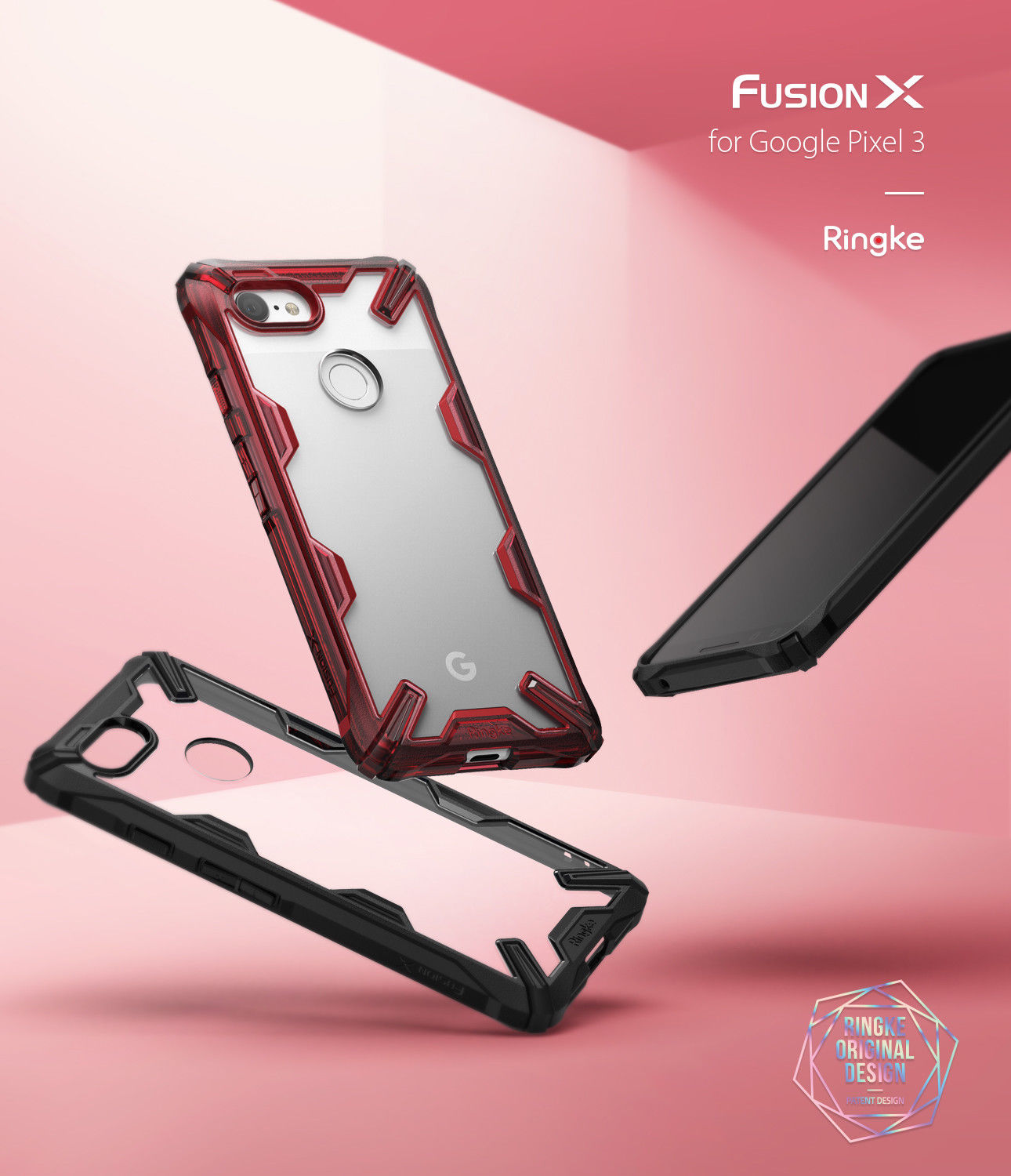 Ốp lưng Google Pixel 3 / Pixel 3 XL Ringke Fusion X - Ringke Hàn Quốc