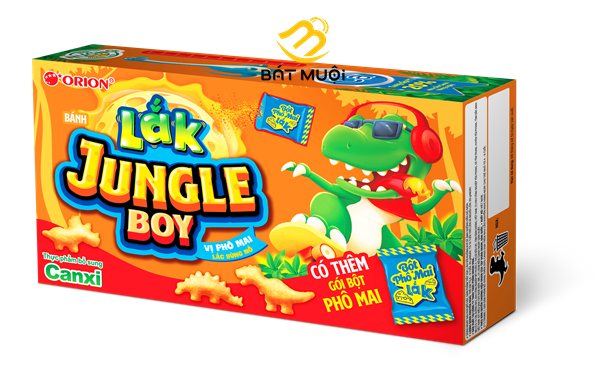 Bánh snack hình cá/ khủng long orion marine boy / jungle boy hộp 31g - cty bát muội