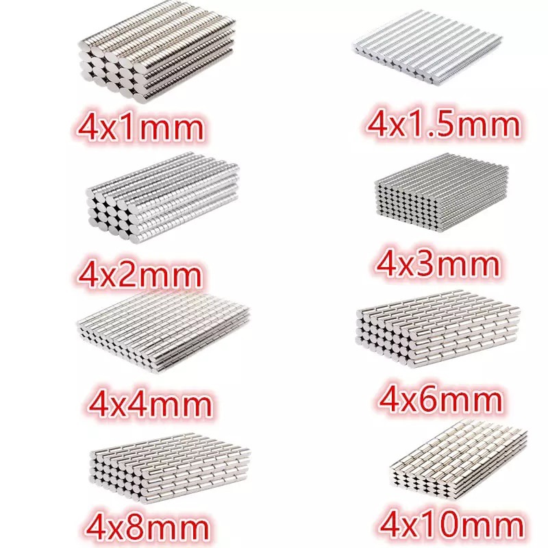 nam châm viên 4x1mm ( set 100 Viên)