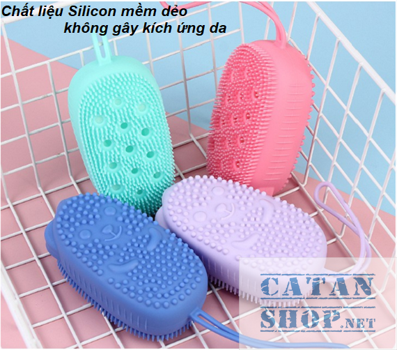 [HCM]DÂY CHÀ LƯNG SILICONE TẨY TẾ BÀO CHẾT GIÚP LƯU THÔNG MÁU  DÂY TẮM CHÀ LƯNG 2 MẶT SILICONE GD273-ChaLung-Sili