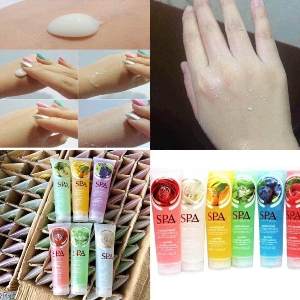 Gel tẩy tế bào Chết Trái Cây Spa Tẩy Da Chết Toàn Thân