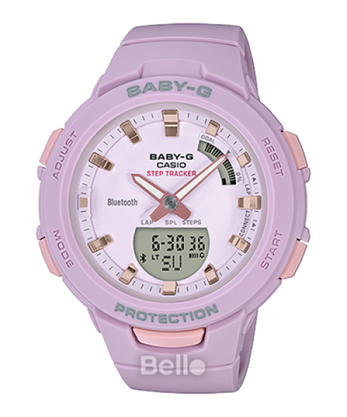 Đồng hồ Casio Baby-G Nữ BSA-B100-4A2 chính hãng  chống va đập, chống nước 100m - Bảo hành 5 năm - Pin trọn đời