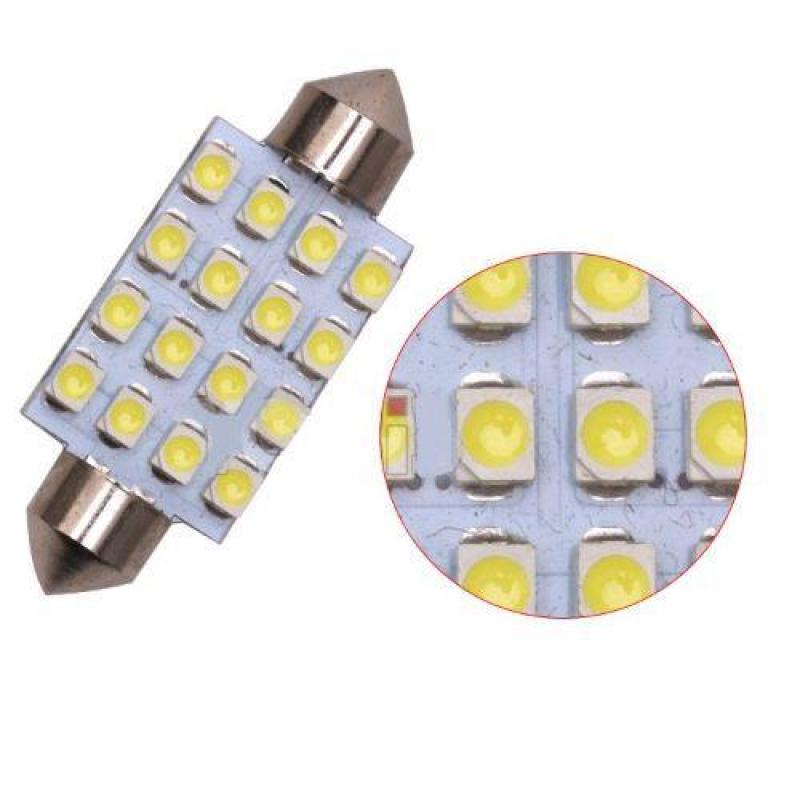 BÓNG ĐÈN LED TRẦN Ô TÔ, XE HƠI 3528-41MM 16 LED HÃNG YOBIS