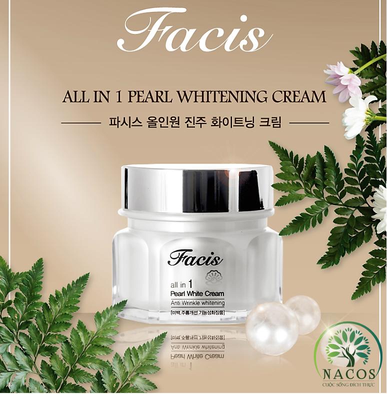 Image result for KEM DƯỠNG TRẮNG DA NGỌC TRAI – FACIS PEARL WHITENING CREAM