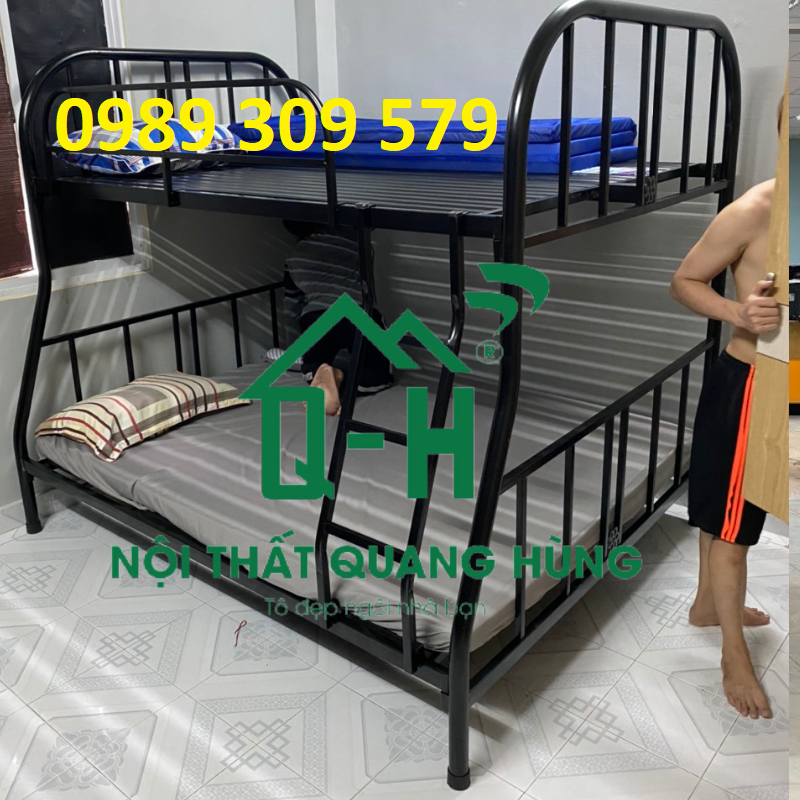 GIƯỜNG TẦNG SẮT ỐNG TRÒN CAO CẤP HCM