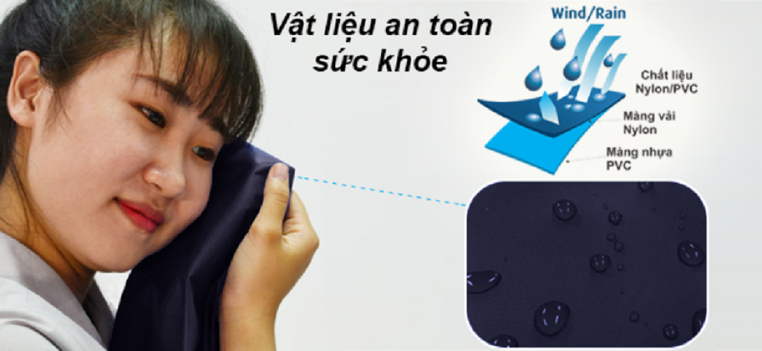 Bộ Áo Mưa A+ Chính Hãng Rando (Màu Xanh Đen)