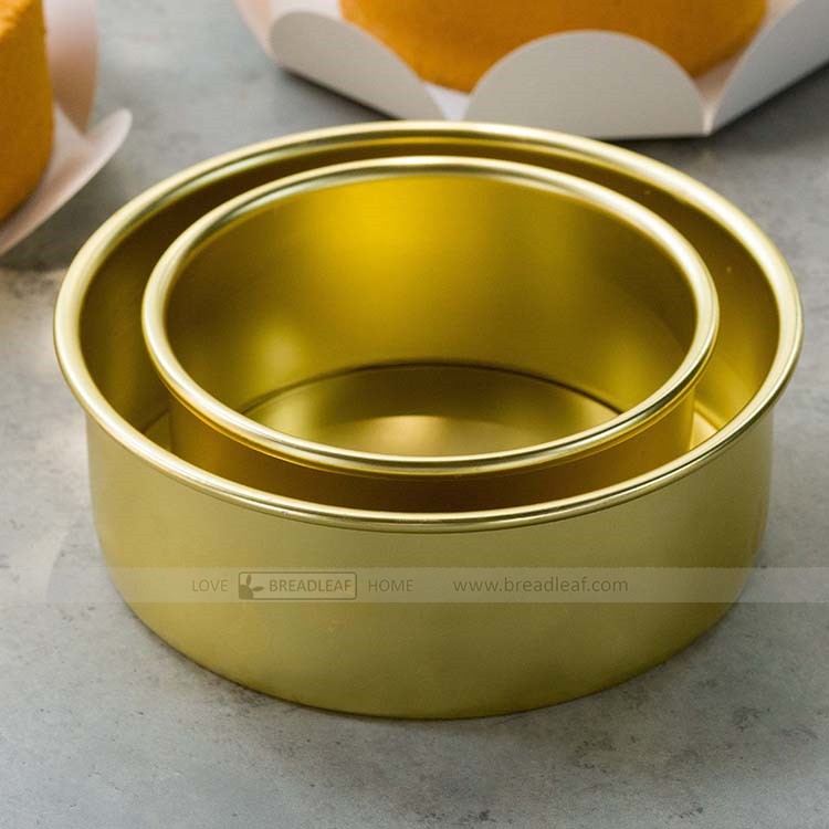 Khuôn Nhôm Vàng 8" Đế Rời Breadleaf
