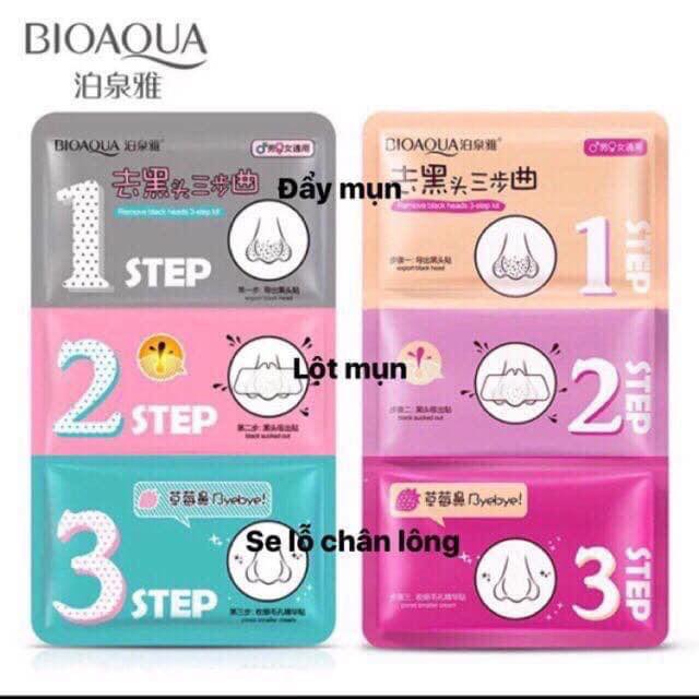 [HCM]Mặt nạ gel lột mụn mũi 3 bước