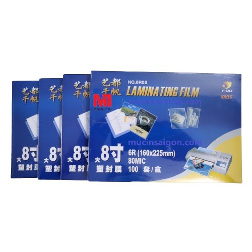 Màng ép plastic khổ A5 (16x22) - 80 mic (100 tờ) - Giấy ép plastic A5 - 80 mic