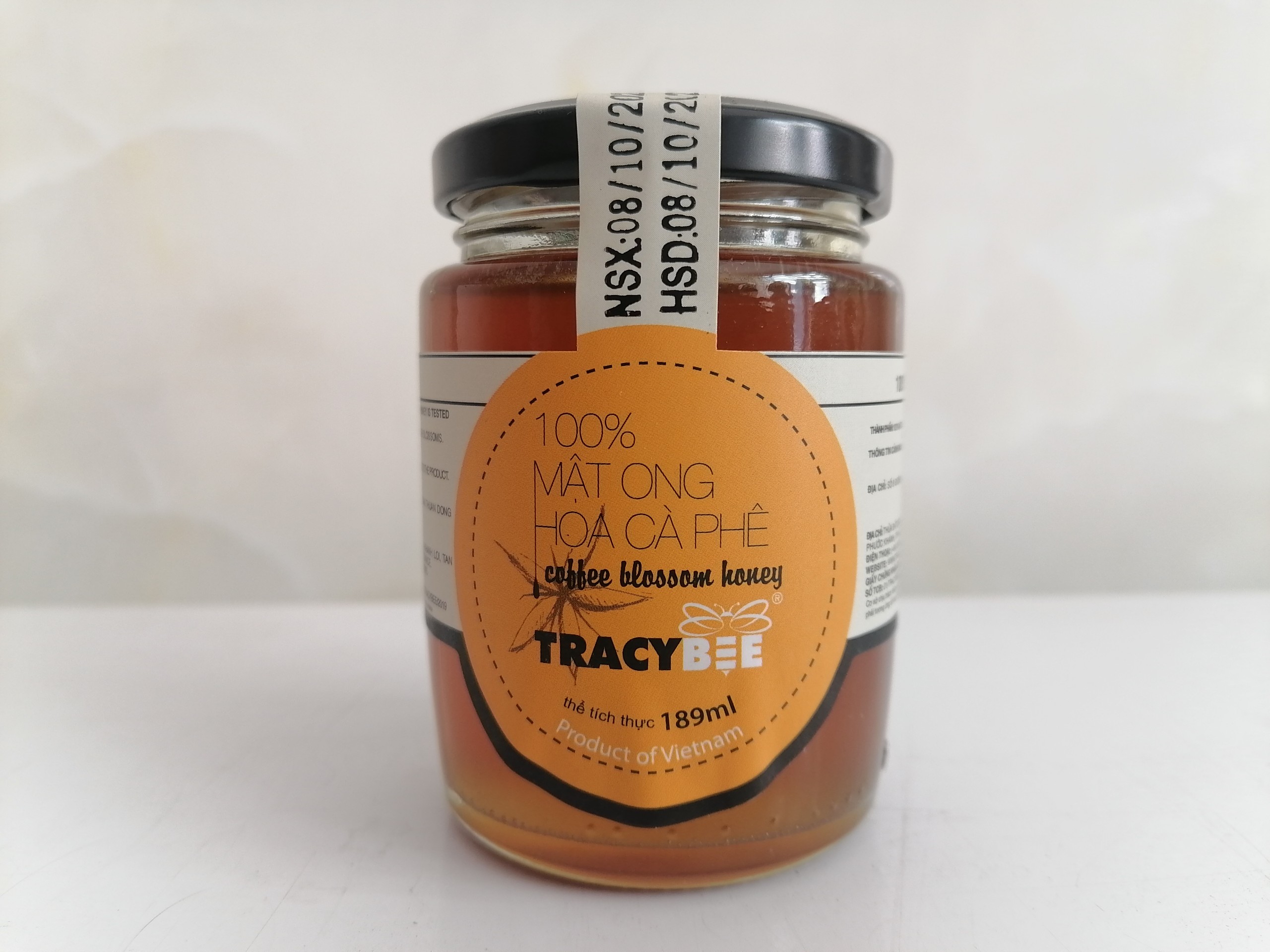 Lọ 189ml HOA CÀ PHÊ MẬT ONG TỰ NHIÊN VN TRACYBEE Coffee Blossom Honey