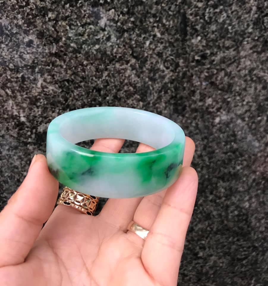 [HCM]VÒNG LIỀN NGỌC CẨM THẠCH BẢN VUÔNG 2CM