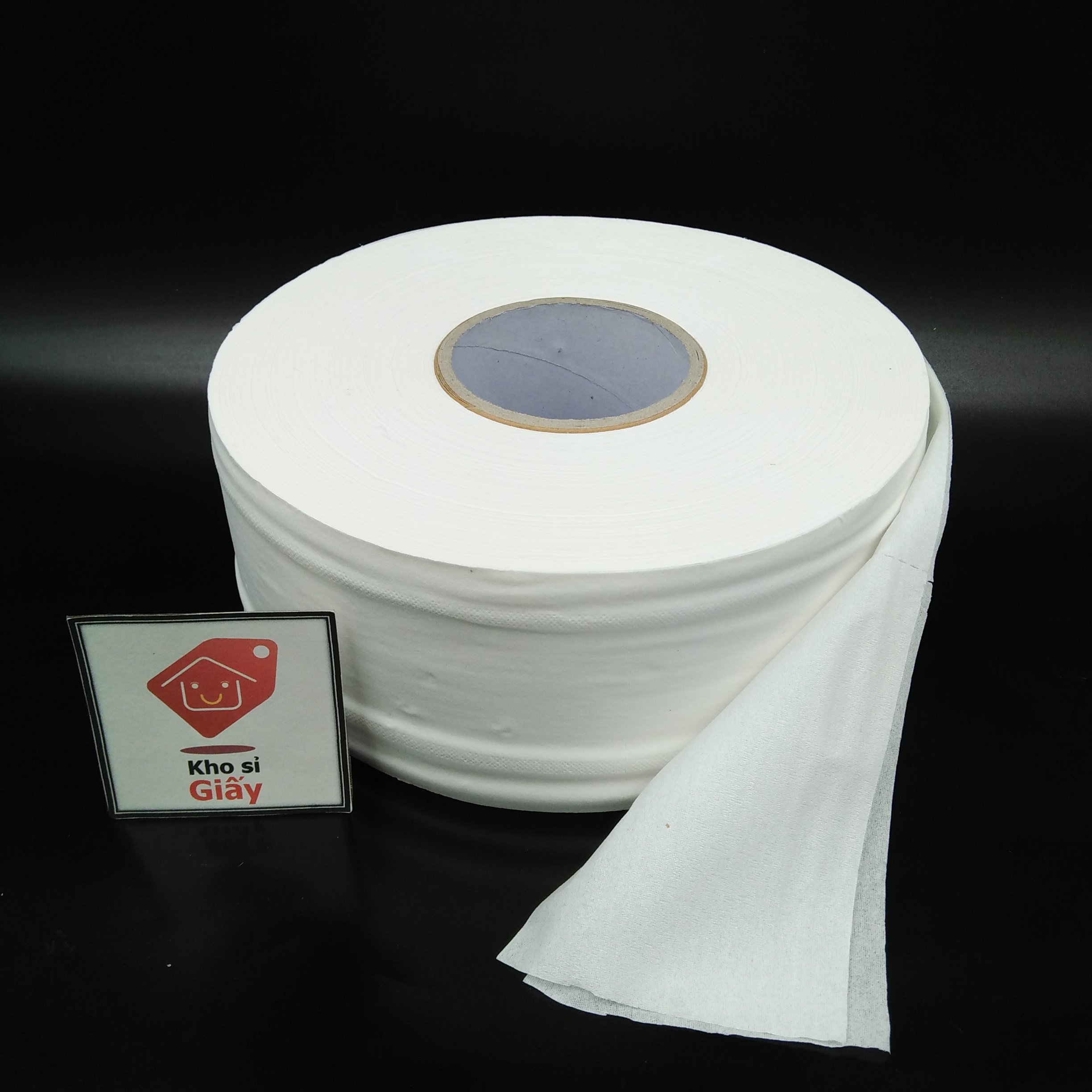 Giấy cuộn công nghiệp 700g Chikool - Giấy vệ sinh cuộn lớn Chikool