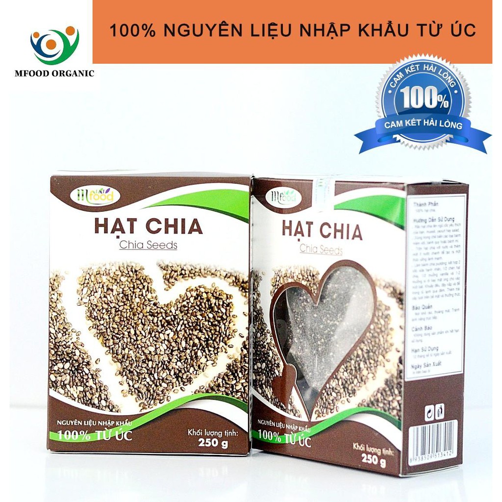 [HCM]Hạt Chia Đen MFOOD Hộp 250g