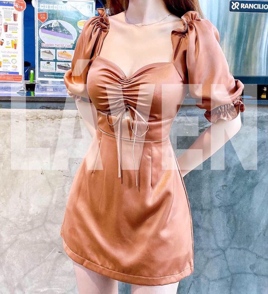 Đầm Lụa SATIN (Có Mút) Belle Fashion