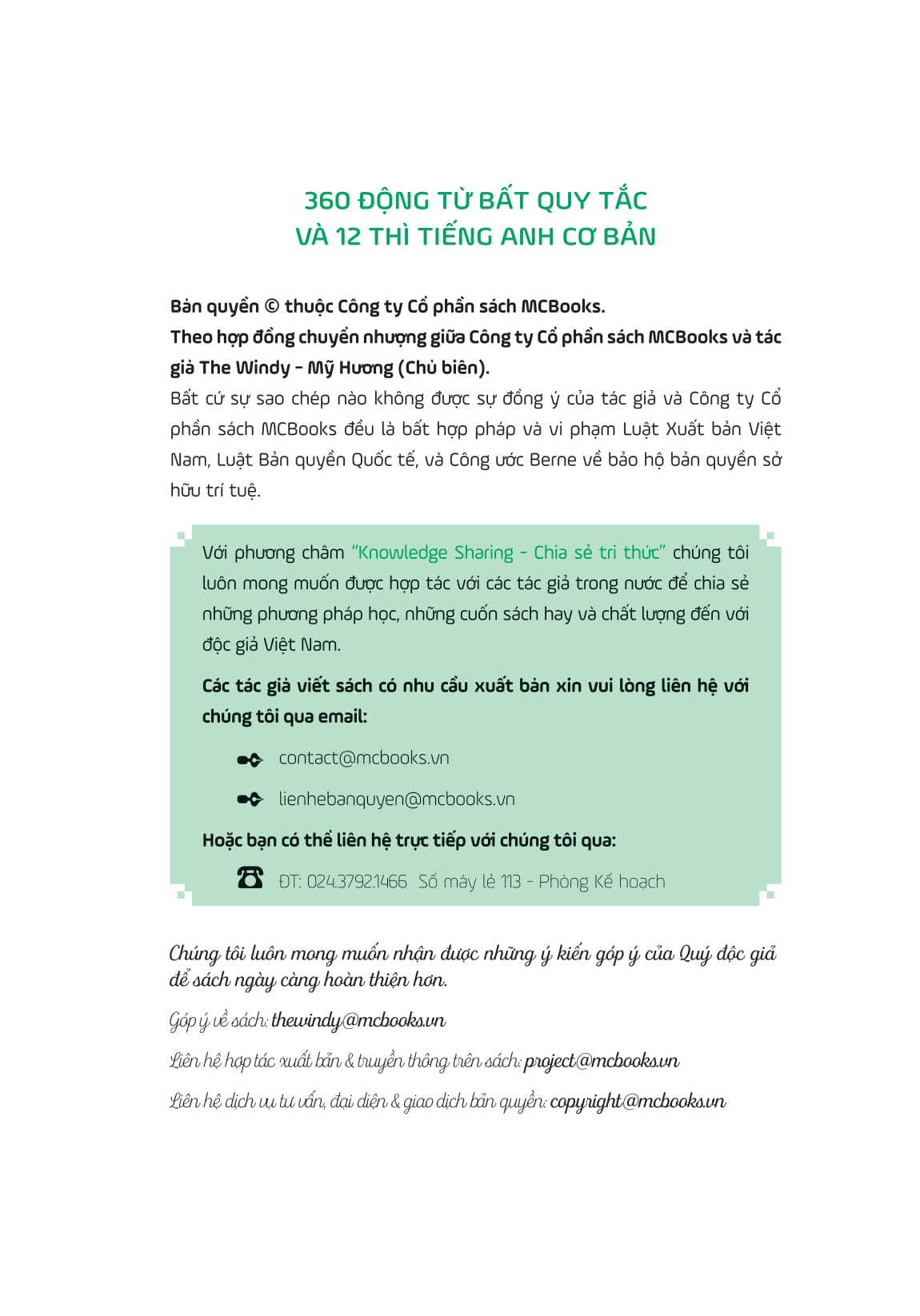 360 động từ bất quy tắc