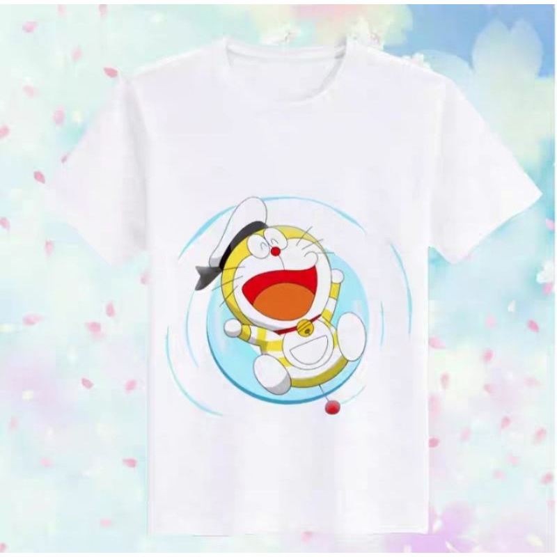 [NHIỀU MẪU] Áo Thun Tay Lửng Hoạt Hình DORAEMON Dễ Thương