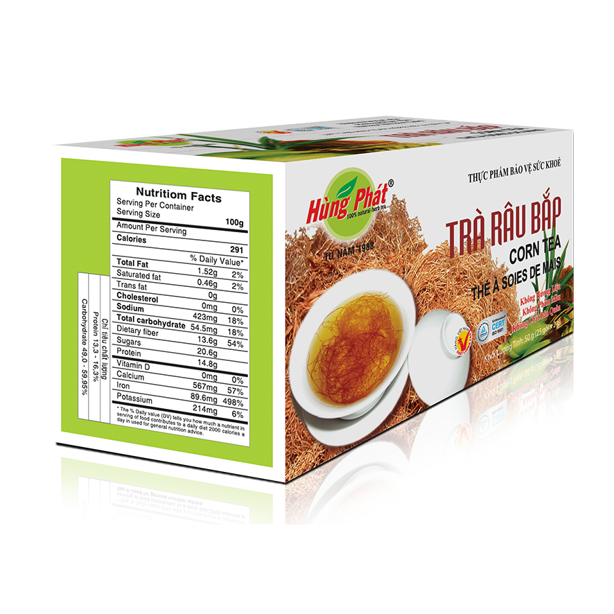 TRÀ RÂU BẮP (Giúp Mát Gan - Thanh Nhiệt - thanh lọc cơ thể) - THƯƠNG HIỆU TRÀ HÙNG PHÁT