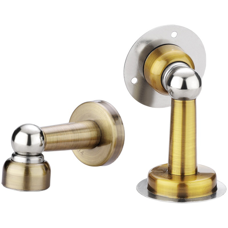 Bộ hít chặn cửa nam châm inox 304 chống gỉ sử dụng băng dính 3M cực chắc không khoan đục chống va đập, gây tiếng ồn, va chạm tường gia đình bạn