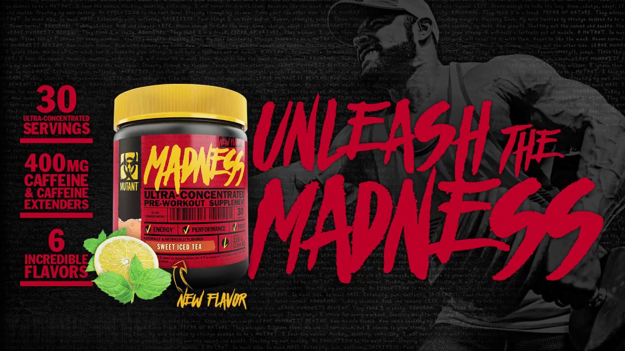 [CHÍNH HÃNG] Tăng sức mạnh Mutant Madness pre-workout 285g- 30ser