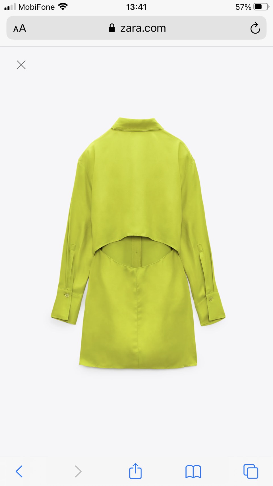 Đầm màu vàng zara