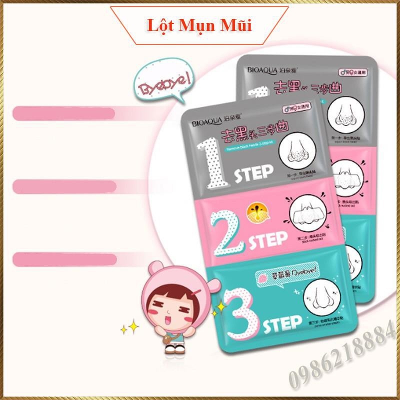 Miếng lột mụn mũi 3 bước MM12