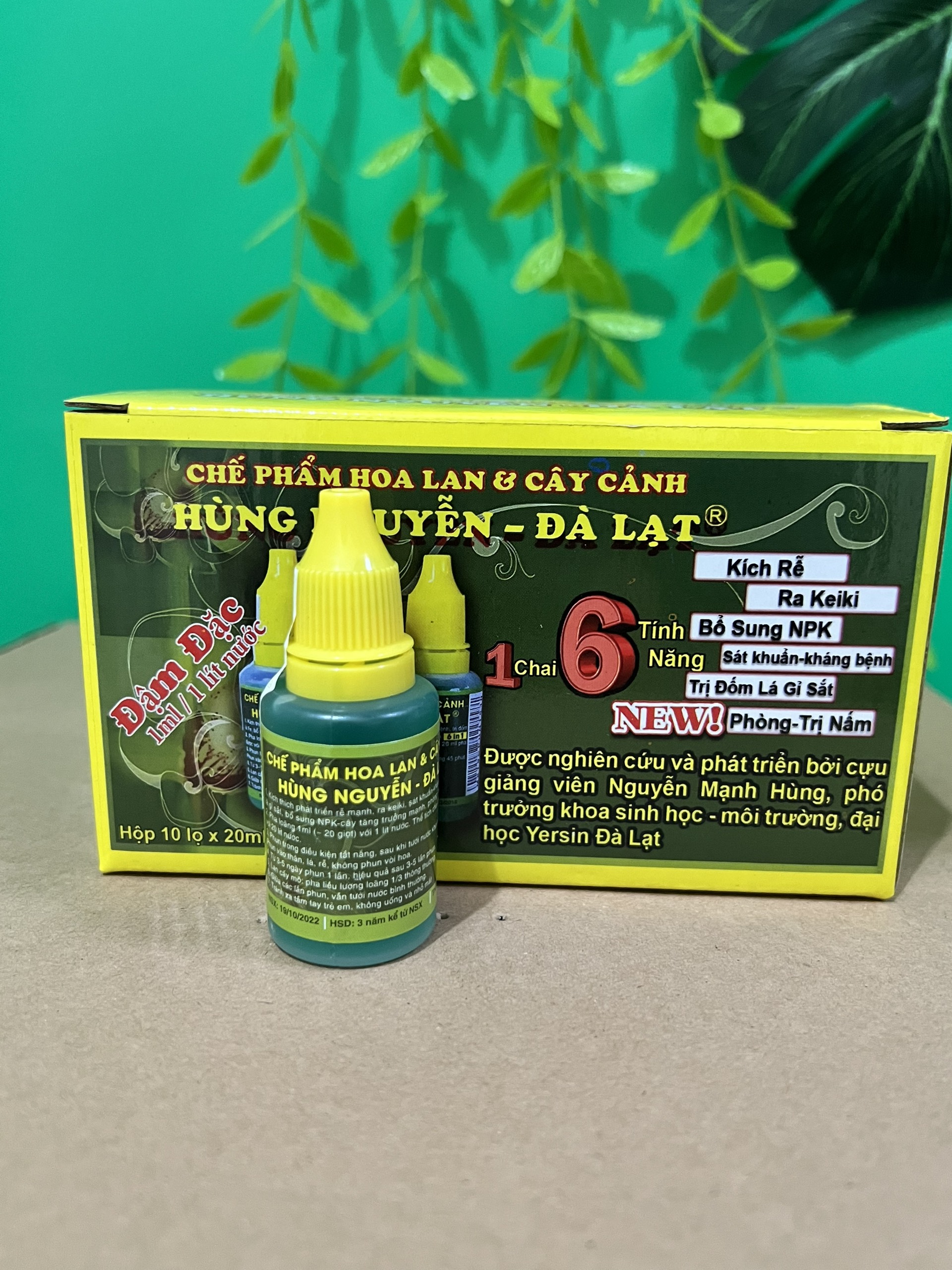 1 Lọ chế phẩm kích rễ Hùng Nguyễn dành cho hoa lan hoa hồng, siêu kích rễ, sát khuẩn kháng bệnh bổ sung NPK, dưỡng cây khỏe mạnh