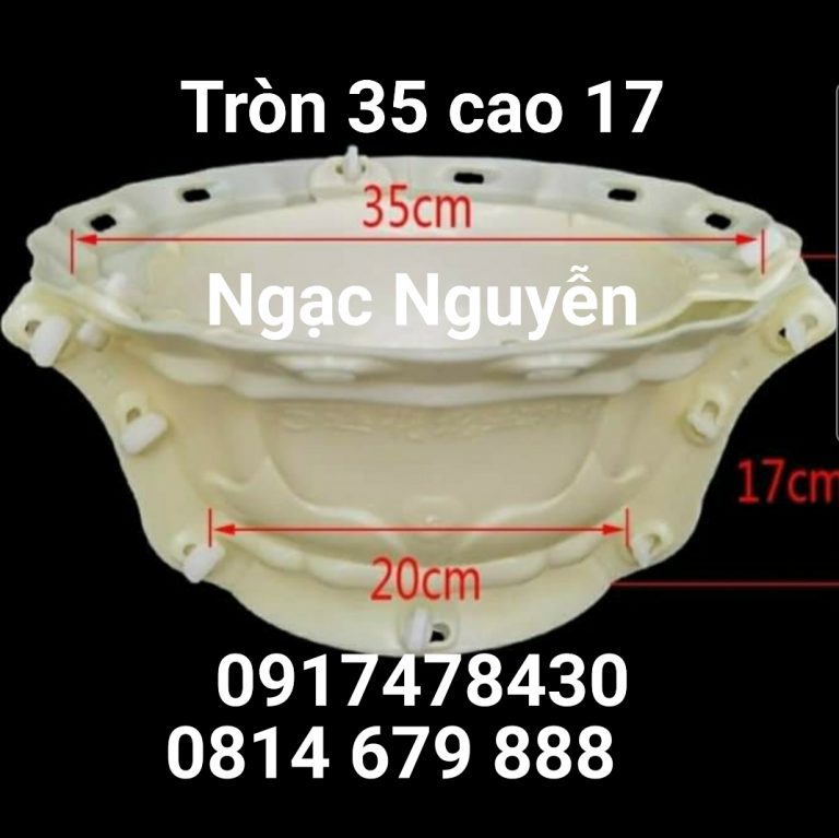 Khuôn đúc chậu tròn rộng 35cm