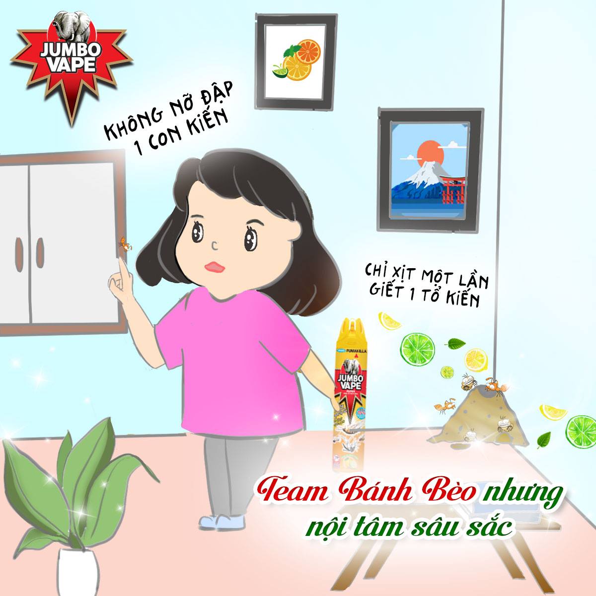 Bình Xịt Muỗi Và Côn Trùng Jumbo Vape 600ml